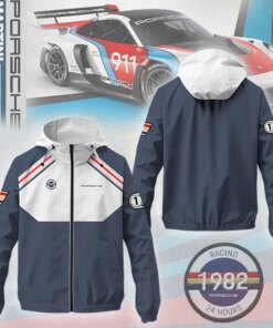 Men's Porsche 911 Martini Racing Windbreaker Jacket – 1982 Retro Style