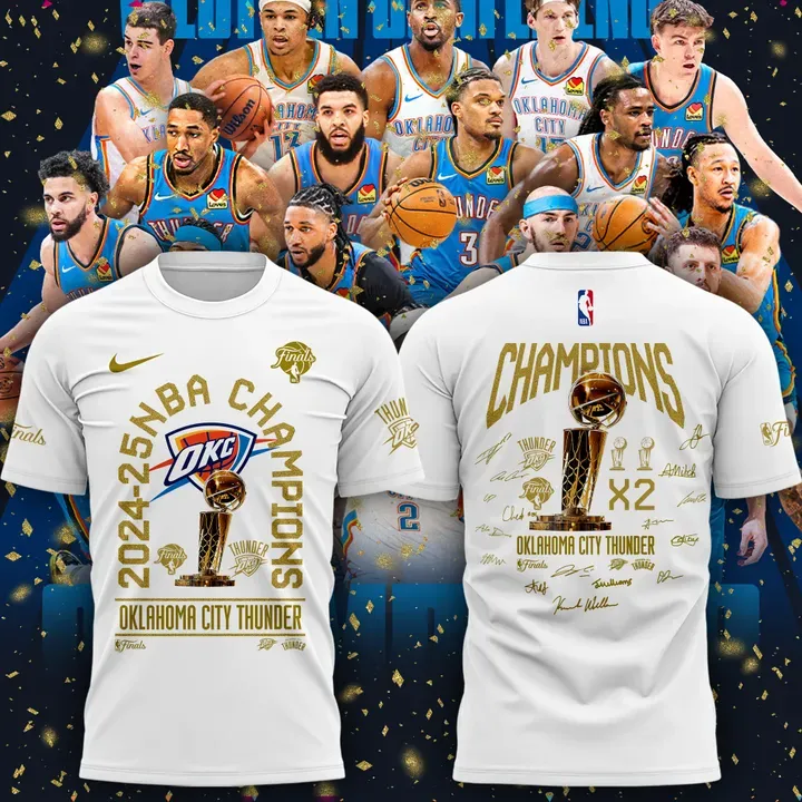 okc thunder 202425 nba champions shirt white gold trophy edition m7yb4