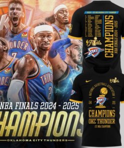 OKC Thunder NBA Finals Champions 2025 Shirt – 2X Title Commemorative Tee