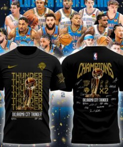 Oklahoma City Thunder 2X NBA Champions Shirt – 2025 Gold Finals Tee