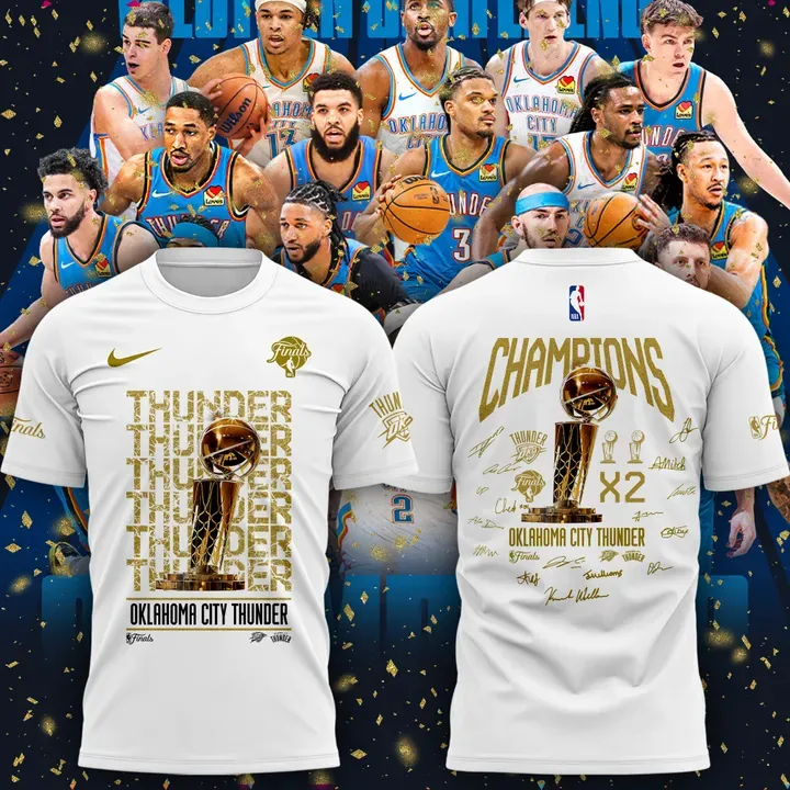 oklahoma city thunder champions shirt 2025 nba finals winner tee ymo0t