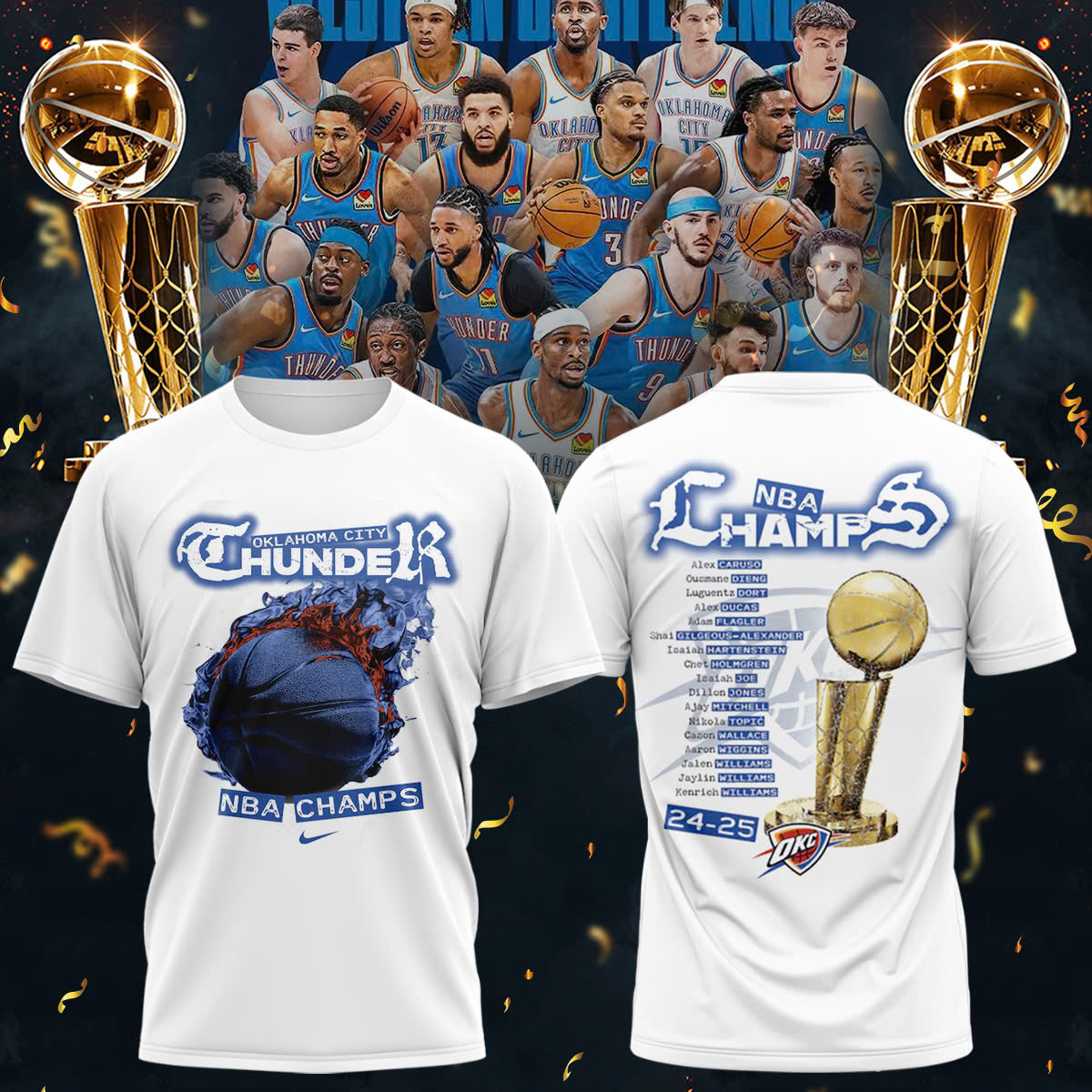 oklahoma city thunder nba champs shirt 2025 24 25 finals tee 4y3fs