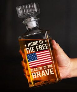 Patriotic Whiskey Decanter – Home of the Free Gift Bottle