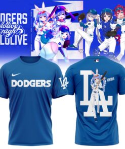 Pekora Dodgers Blue Shirt – Hololive VTuber Baseball Tee for Anime & LA Fans