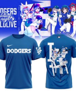Pekora Suisei Gura Dodgers Shirt – Hololive VTuber Trio Tee for Anime & LA Dodgers Fans