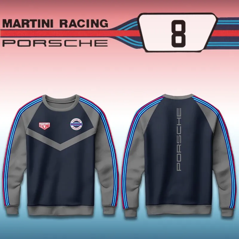 porsche martini racing sweatshirt gray sleeve retro track edition 2lva1