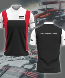 Porsche Motorsport Polo Shirt – Men's Performance Racing Zip Tee