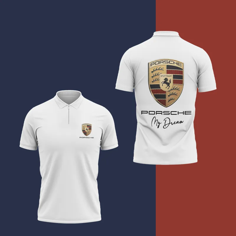 porsche polo shirt mens luxury sports car tee a4uoj