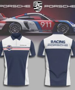 Porsche Racing Polo Shirt – Men's 911 Motorsport Zip Tee