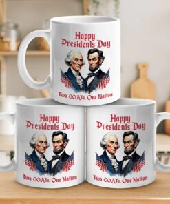 presidents day mug washington and lincoln goats coffee cup for patriotic americans 3 deg4l