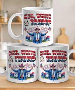red white and trump mug patriotic 4th of july coffee cup for conservatives 3 gtgmc