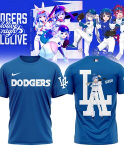 Suisei Dodgers Blue Shirt – Hololive VTuber Baseball Tee for Anime & LA Fans