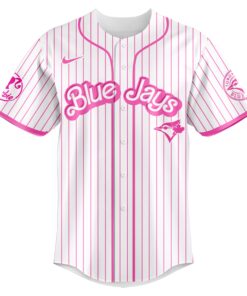 toronto blue jays x barbie night game jersey 2025 limited edition pink baseball uniform 4 pin0r