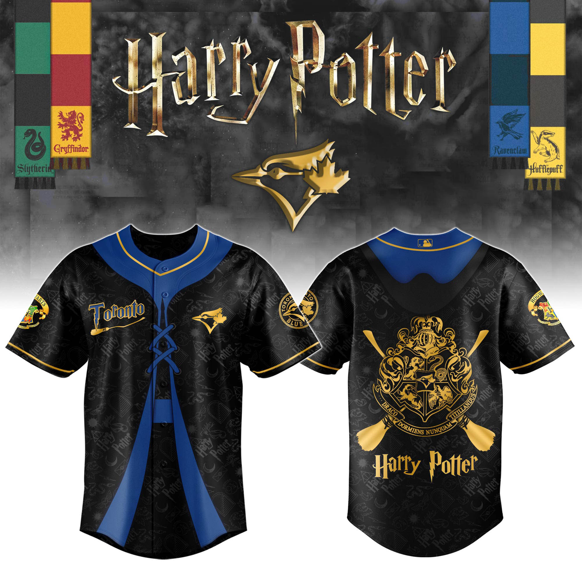 toronto blue jays x harry potter jersey limited edition hogwarts night mlb shirt 2025 1