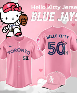 Toronto Blue Jays x Hello Kitty Jersey – 50th Anniversary Pink Limited Edition MLB Shirt 2025