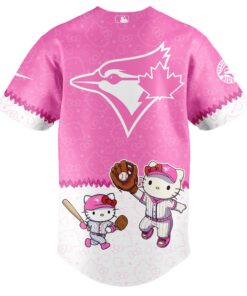 toronto blue jays x hello kitty jersey pink mlb baseball limited edition shirt 2025 3 dq3fz