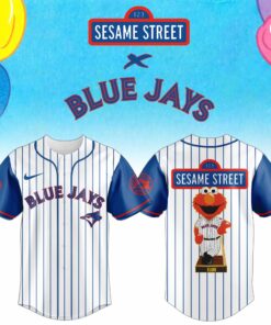 Toronto Blue Jays x Sesame Street Jersey – Limited Edition Elmo Baseball Day MLB Shirt 2025