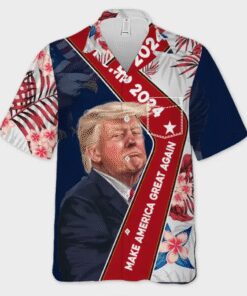 Trump 2024 Hawaiian Shirt – Make America Great Again Patriotic Shirt