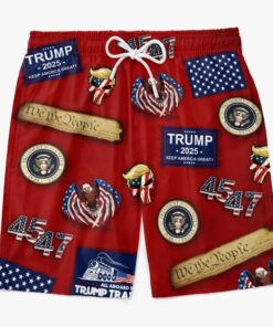 trump 2025 freedom shorts patriotic 4547 we the people beach trunks for men 3 jzei1