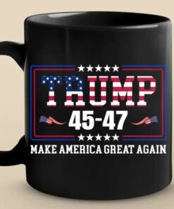 Trump 45-47 Mug – Make America Great Again Patriotic Coffee Cup for Conservatives