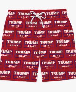 trump 45 47 red swim shorts take america back patriotic beach trunks for men 5 0sv9y