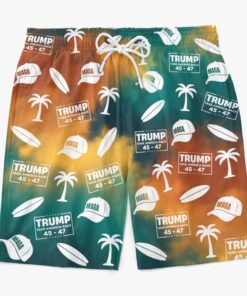 trump 4547 gradient swim shorts maga take america back beach trunks for men 3 vit98