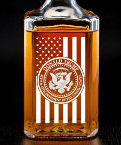 Trump 47th President Decanter – Great Seal Patriotic Bottle