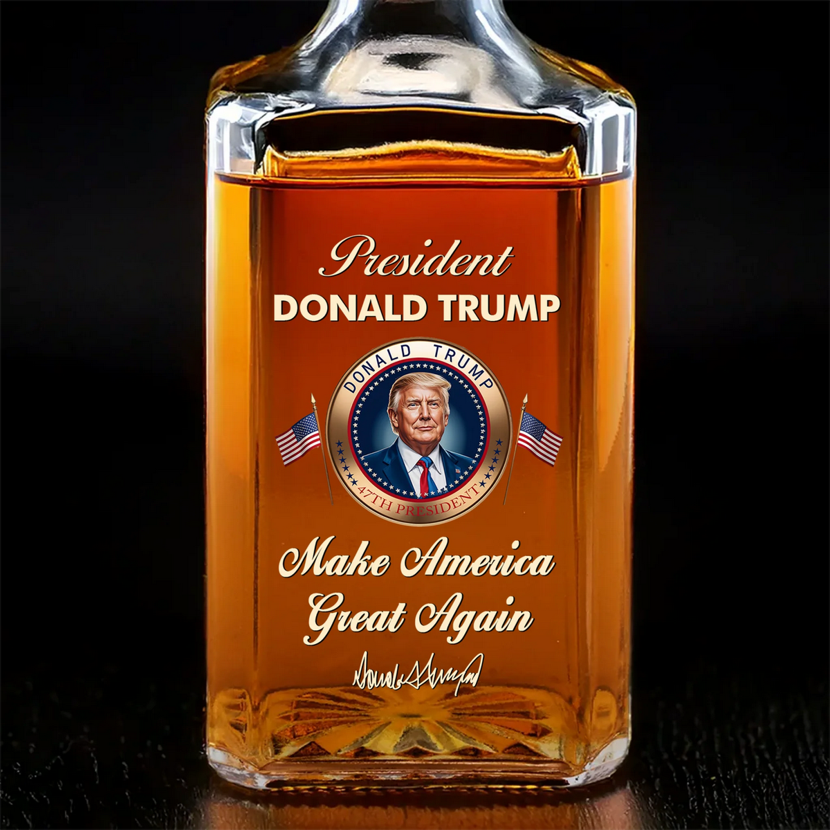 trump 47th president decanter maga patriotic whiskey gift 1 l1njp