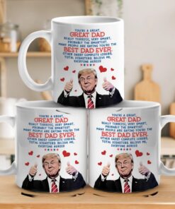 trump best dad ever mug funny fathers day coffee cup for patriotic dads 3 s8iek
