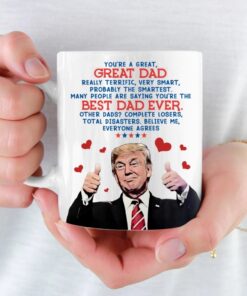 trump best dad ever mug funny fathers day coffee cup for patriotic dads 4 xaabw