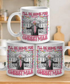 trump christmas mug ill be home for christmas at the white house 3 tkiez