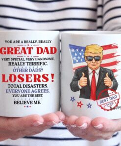 trump great dad mug funny best dad ever coffee cup for fathers day gift usa 4 xrvna