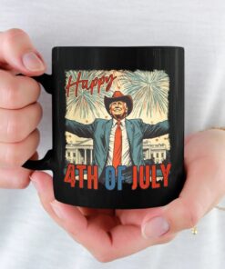 trump happy 4th of july mug patriotic cowboy coffee cup for independence day 3 b52qa