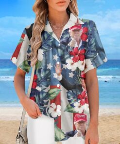 trump maga hawaiian shirt patriotic floral make america great again shirt 3 hckdb