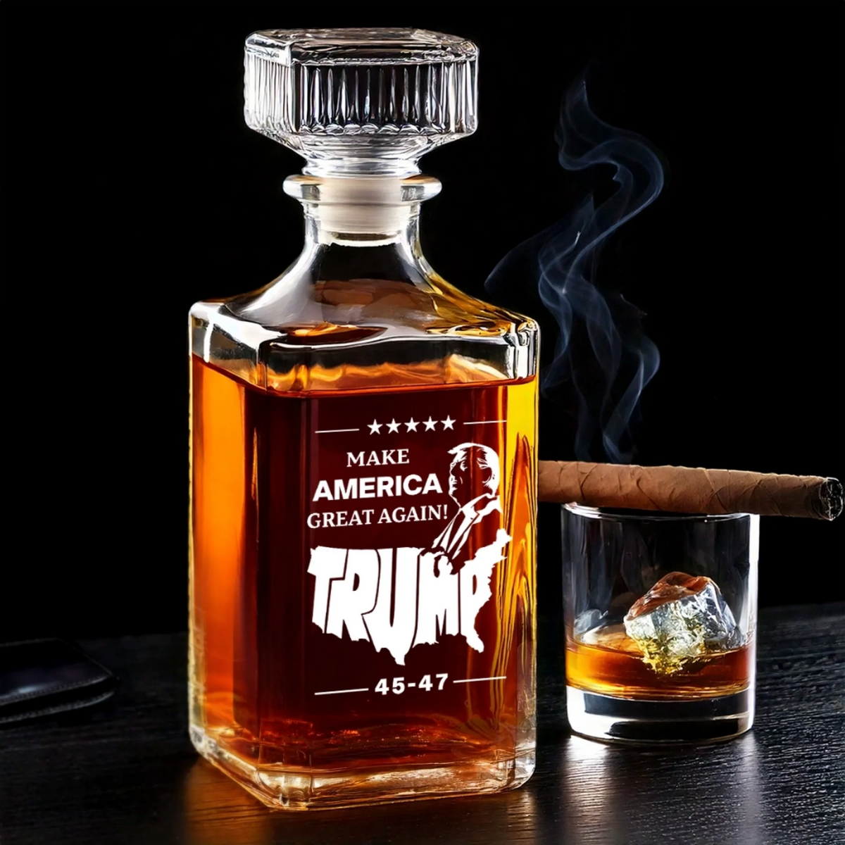 trump maga whiskey decanter make america great again 45 47 1 rdfk2