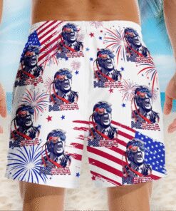 trump merica fireworks swim shorts funny patriotic 4th of july beach trunks for men 4 hgvn8