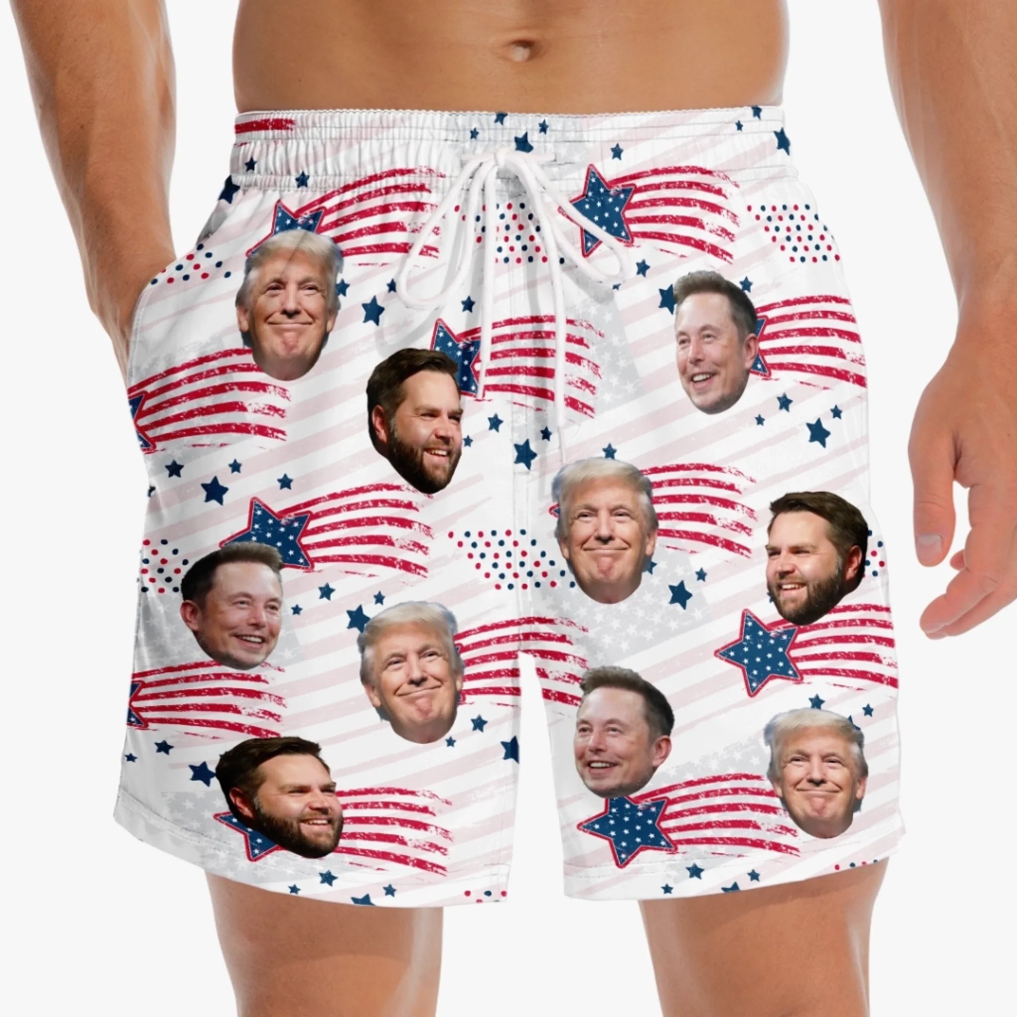 trump musk vance patriotic swim shorts funny american flag beach trunks for men 1 ag5or