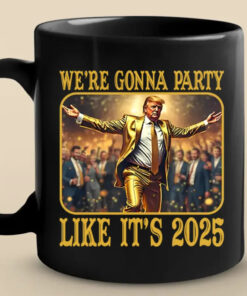 Trump Party Like It’s 2025 Mug – Funny Patriotic Inauguration Coffee Cup Gift