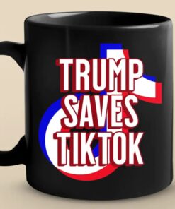 Trump Saves TikTok Mug – Funny Patriotic Social Media Coffee Cup