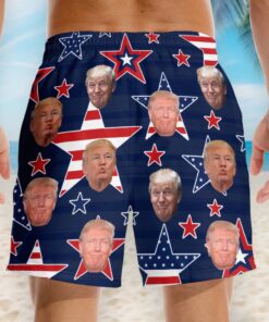 trump stars stripes swim shorts funny patriotic usa beach trunks for men 4 g581w