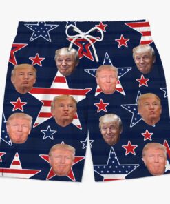 trump stars stripes swim shorts funny patriotic usa beach trunks for men 5 mqq8n