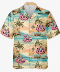 Trump Vacation Mode Shirt – Funny Floatie Tropical Sunset Hawaiian Shirt