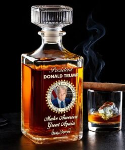 trump whiskey bottle patriotic maga decanter gift usa 3 f2gmz