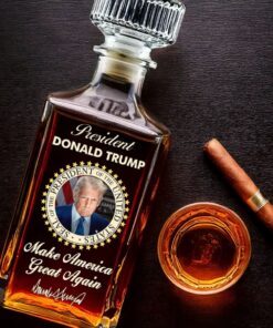 trump whiskey bottle patriotic maga decanter gift usa 4 eflrq