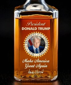 trump whiskey bottle patriotic maga decanter gift usa 5 0ihqz