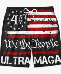 ultra maga 4547 swim shorts we the people patriotic black flag beach trunks for men 3 yvddp