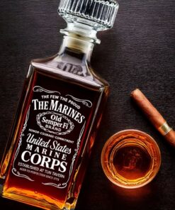 usmc marine corps whiskey decanter semper fi patriotic gift 4 z51mt