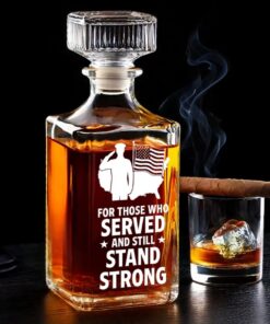 veteran tribute whiskey decanter stand strong patriotic gift 3 vs8ao