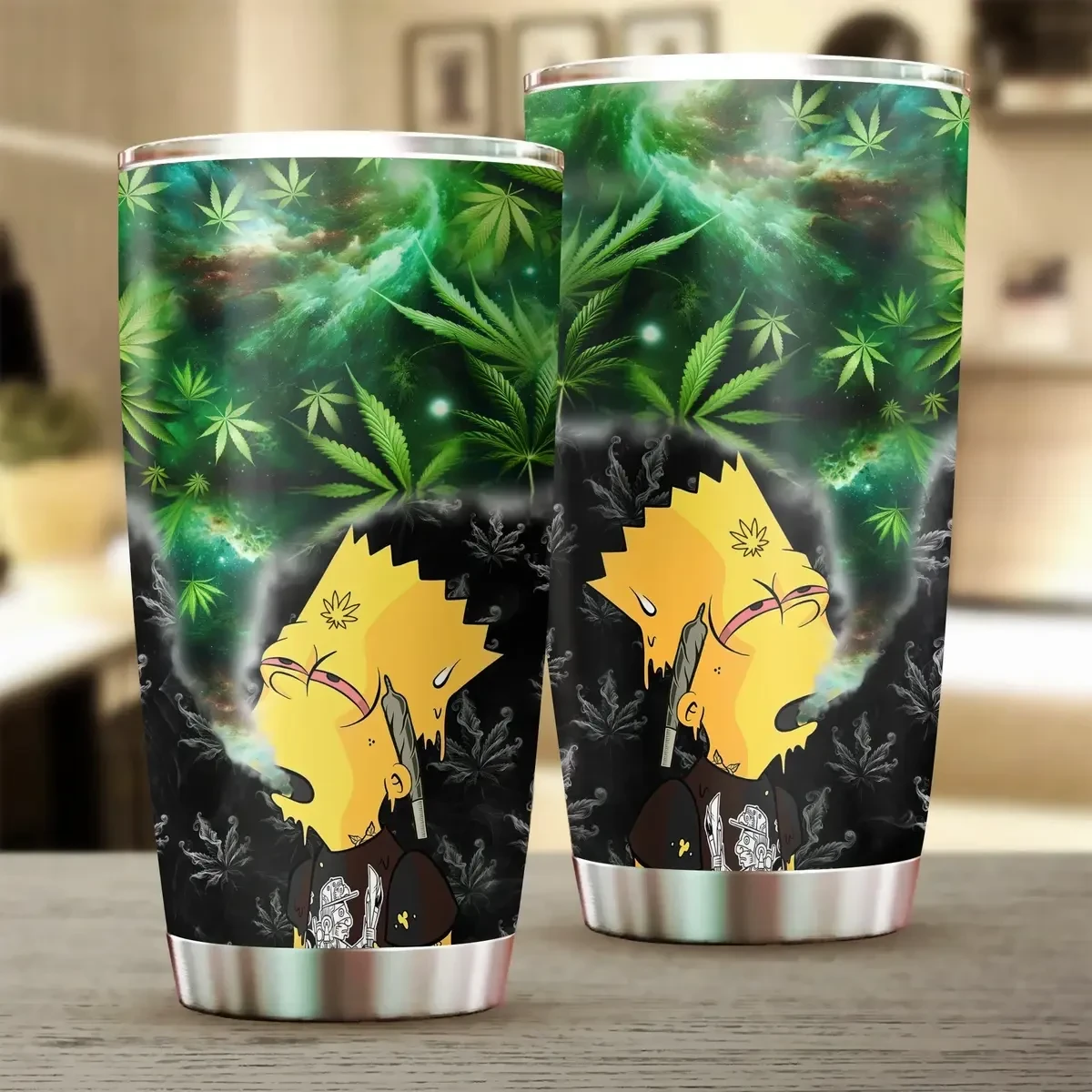 bart simpson weed tumbler funny smoking cannabis galaxy cup 1 yll80
