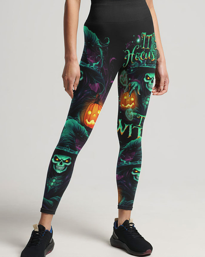 It’s Hocus Pocus Time Witches Hoodie – Glow-in-the-Dark Halloween Skeleton & Pumpkin Pullover